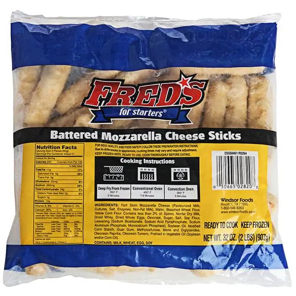 Battered Mozzarella Sticks