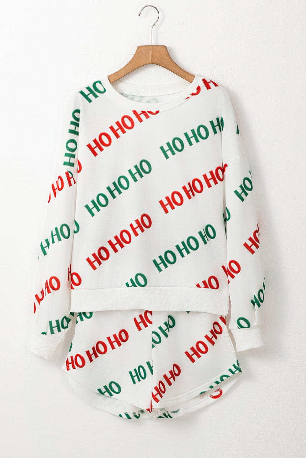 Christmas HOHOHO Pullover and Shorts Set